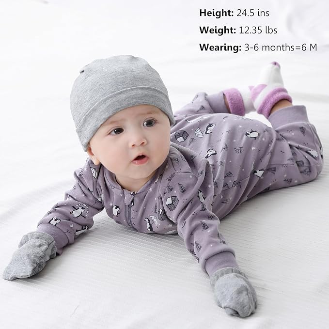 Newborn Baby 2-way Zipper Romper Cotton One-piece Jumsuit 3-pack, 0-24 Months - Image 5