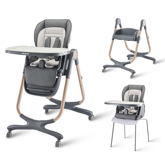 6 in 1 Convertible High Chairs for Babies and Toddlers, Portable High Chair - Image 9