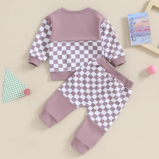 Fernvia Toddler Baby Girl Clothes 3 6 9 12 18 24 Months Fall Outfits Solid Long - Image 3