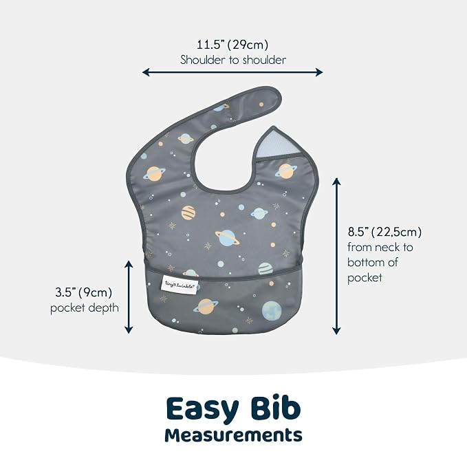 Tiny Twinkle Mess Proof Baby Bibs - Image 7