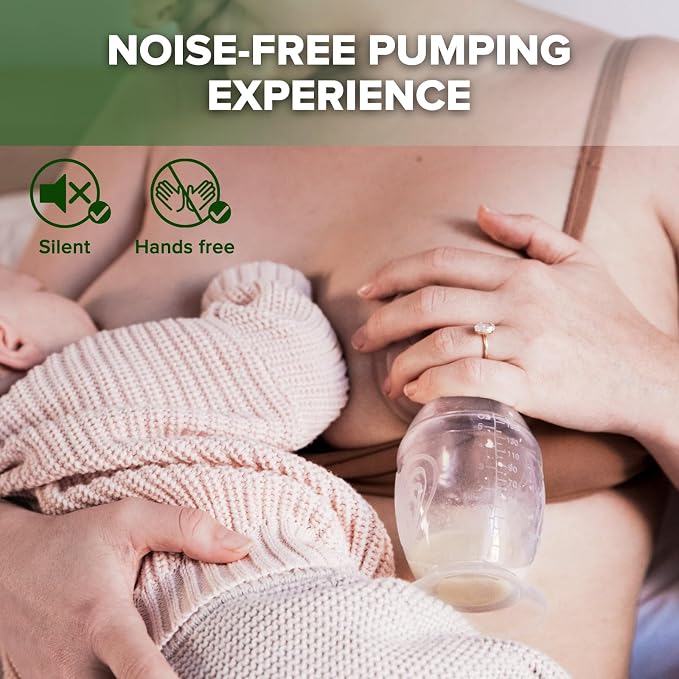 haakaa Silicone Breast Pump & Silicone Cap 5oz/150ml - Image 5