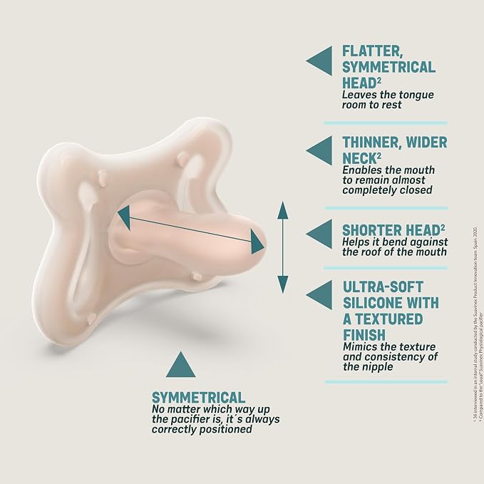 Suavinex Zero Zero Silicone Baby Pacifier w/SX Pro Physiological Pacifier Nipple - Image 7