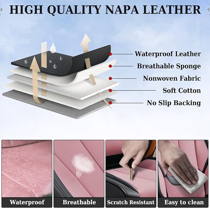 Coverado Universal Seat Covers Full Set, 5 Seats Universal Seat Covers - Image 8