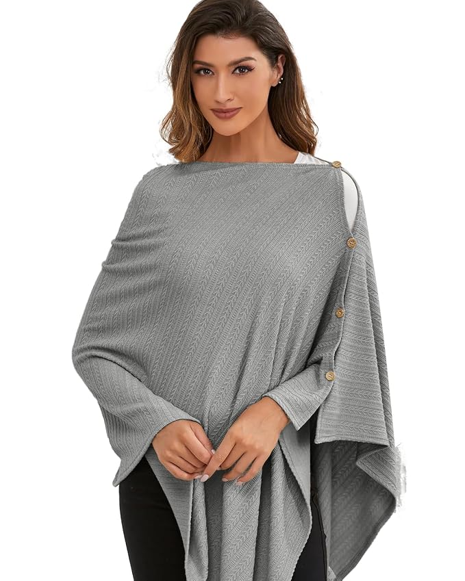 Nursing Cover for Baby Breastfeeding, Knit Breastfeeding Cover, Warm Cozy by Zdolmy