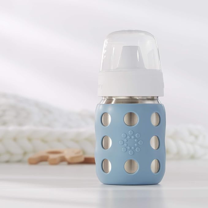 Lifefactory 8-Ounce Stainless-Steel Vacuum-Insulated Wide-Neck Baby Bottle - Image 9