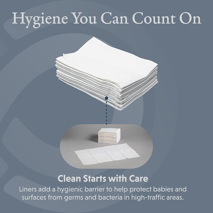 Foundations 2-Ply Disposable Waterproof Baby Changing Station Liner Refills - Image 3