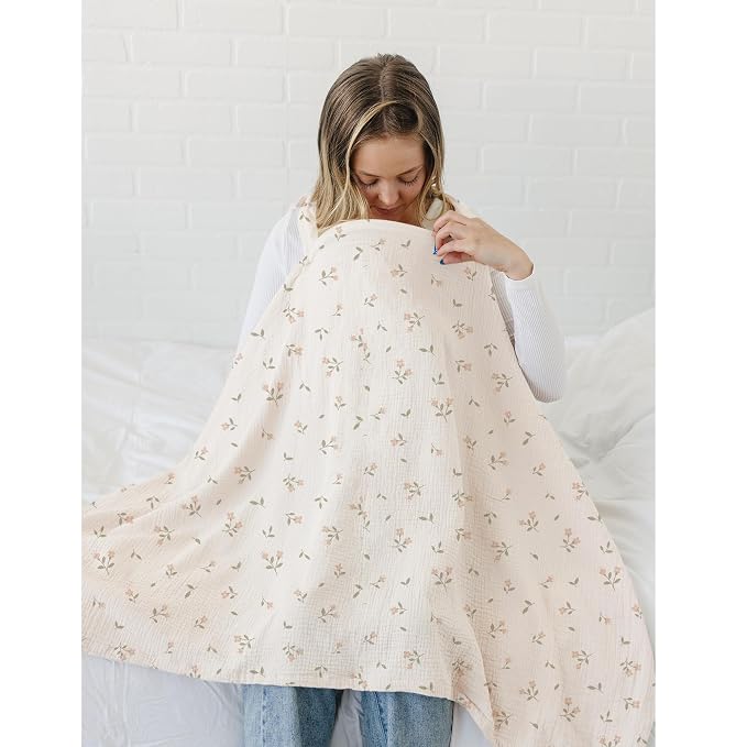 Muslin Nursing Covers for Breastfeeding, Privacy Breast Feeding Cover - Image 4
