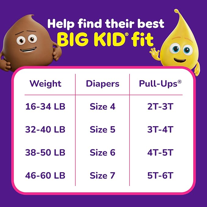 Pull-Ups Girls' Potty Training Pants, Size 5T-6T Training Underwear - Image 2