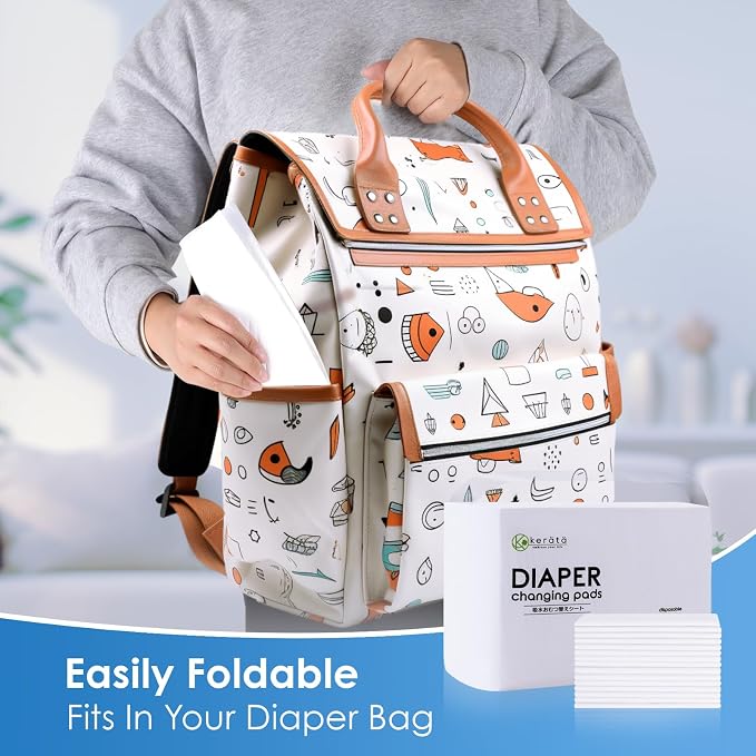 Disposable Changing Pads for Baby, 50 Pack 13" x 18" Super Soft Diaper Changing - Image 7