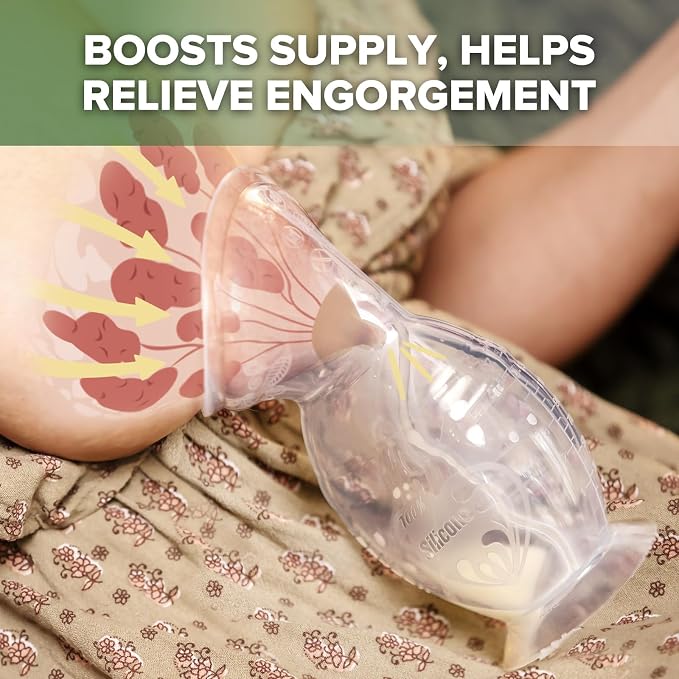 haakaa Silicone Breast Pump & Silicone Cap 5oz/150ml - Image 6