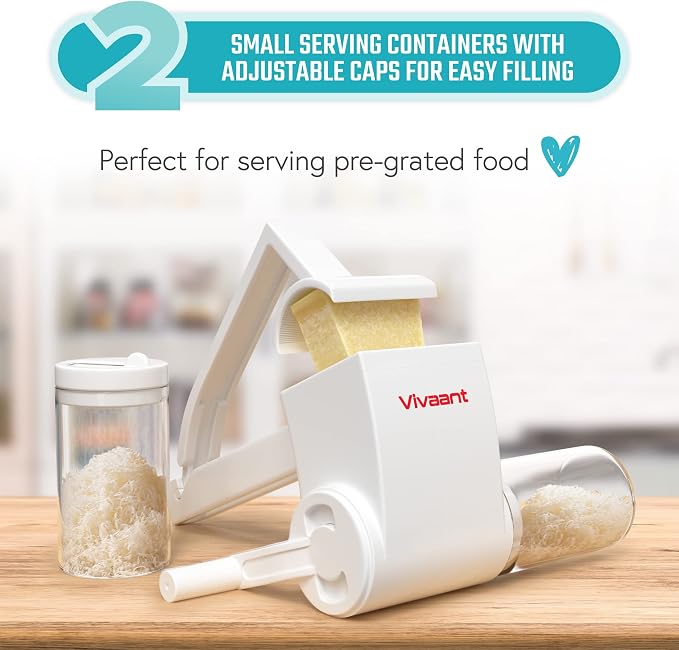 Parmesan Cheese Grater Hand Crank, Restaurant-Grade Rotary Cheese Grater - Image 6