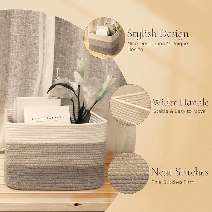 Hopegiver 3 Pack Storage Baskets - Image 6