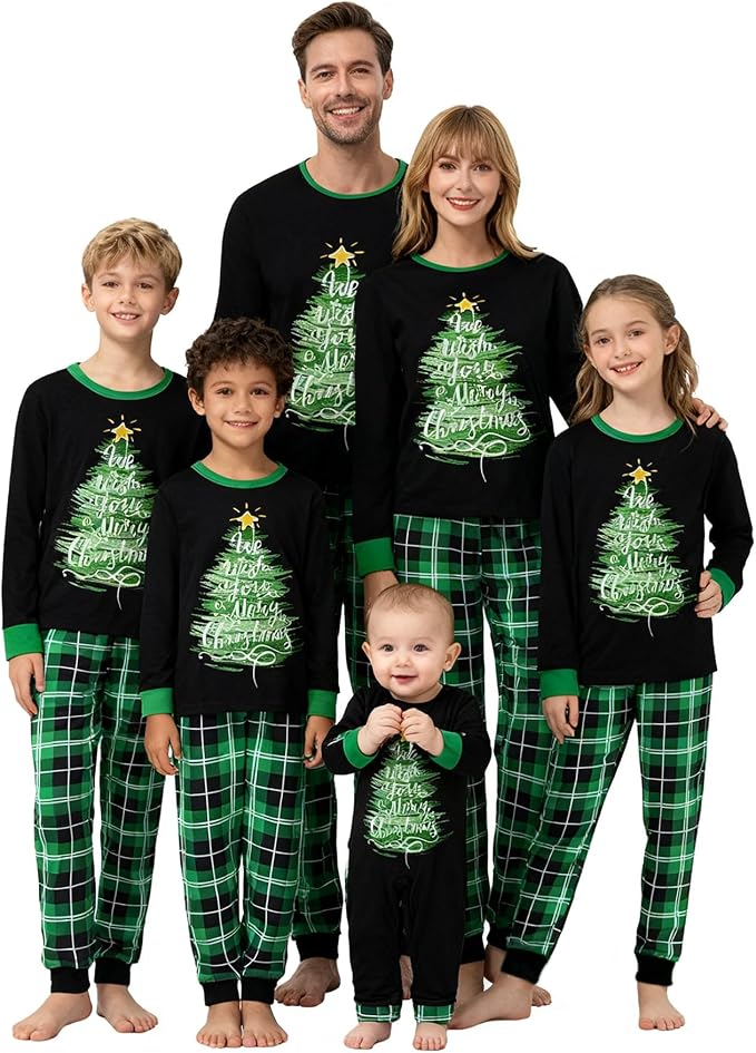 Awoscut Family Christmas Pajamas Matching Pajamas by Awoscut