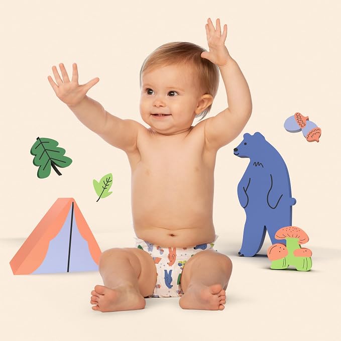 Hello Bello Premium Diapers Size 2, Happy Camper & Live Leaf Love Designs - Image 4