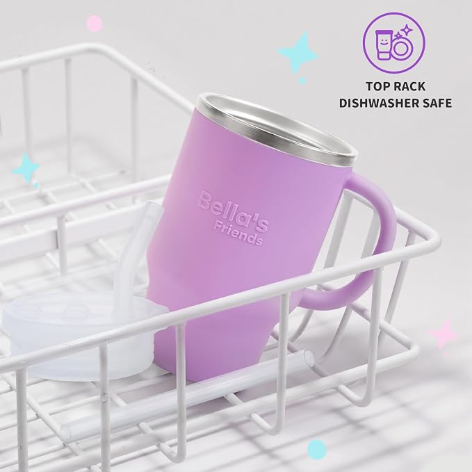 Bella's Friends Handy Mini Tumbler – Adorable 9 oz Toddler Sippy Cup, Stainless - Image 7