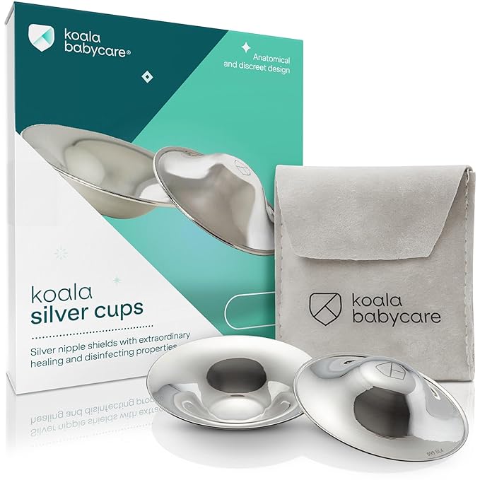 Koala Babycare The Original Nursing Cups 100% Silver – Nipple Shields by KoalaBabycare
