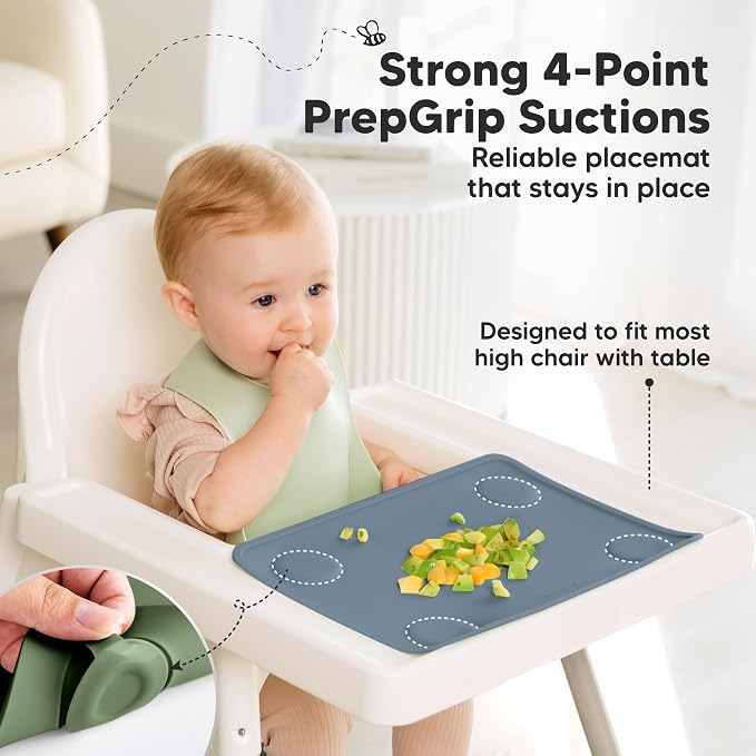 KeaBabies 2-Pack Silicone Placemats - Image 4