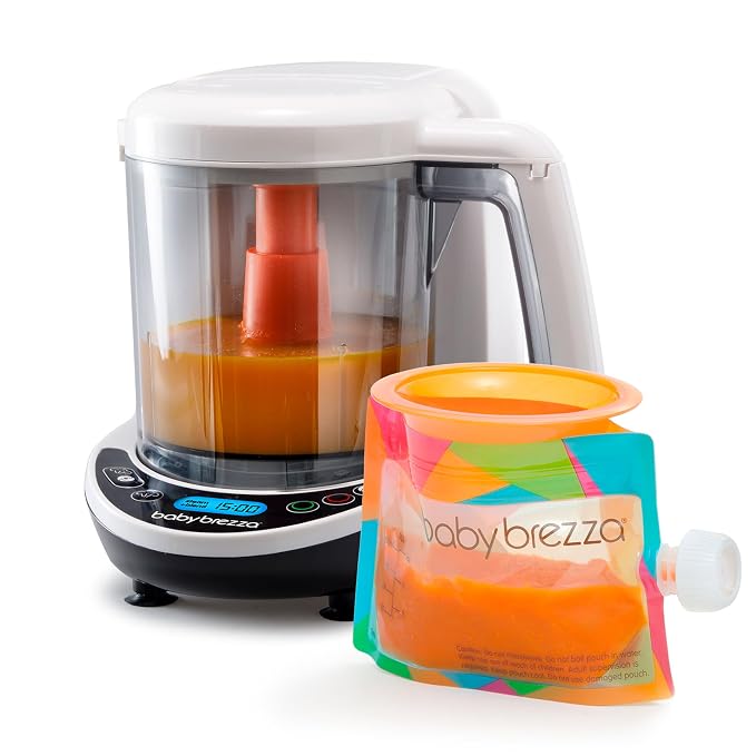 Baby Brezza One Step Baby Food Maker Deluxe – Auto shut Off, Dishwasher Safe by BabyBrezza