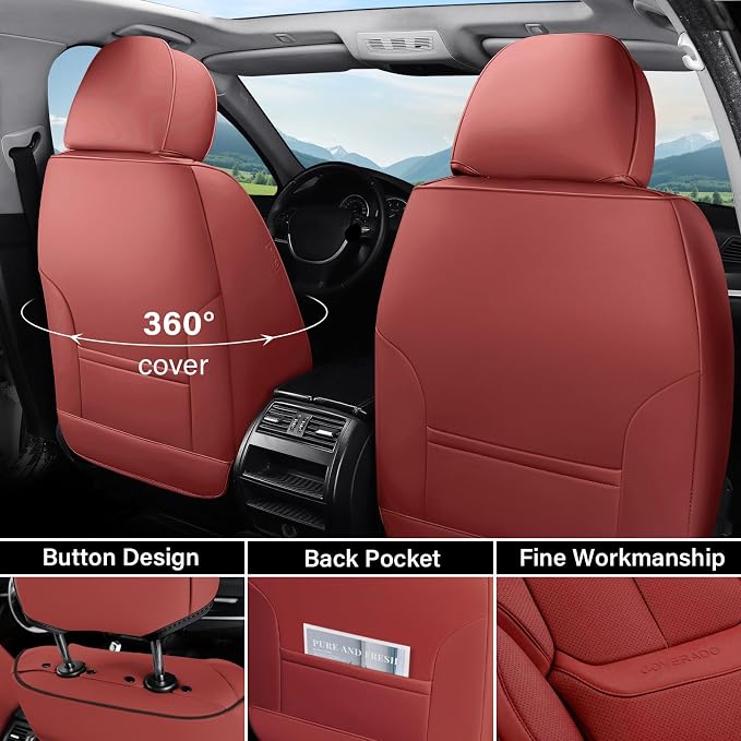Coverado Universal Seat Covers Full Set, Universal Seat Covers - Image 4