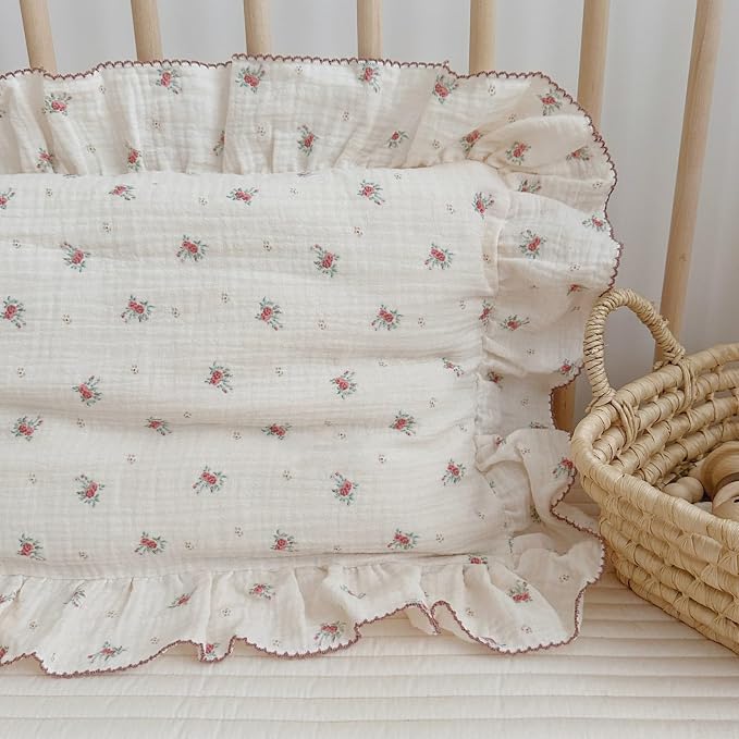 BuLuTu Toddler Pillowcase Cotton Muslin Kids Pillow Cases - Image 7