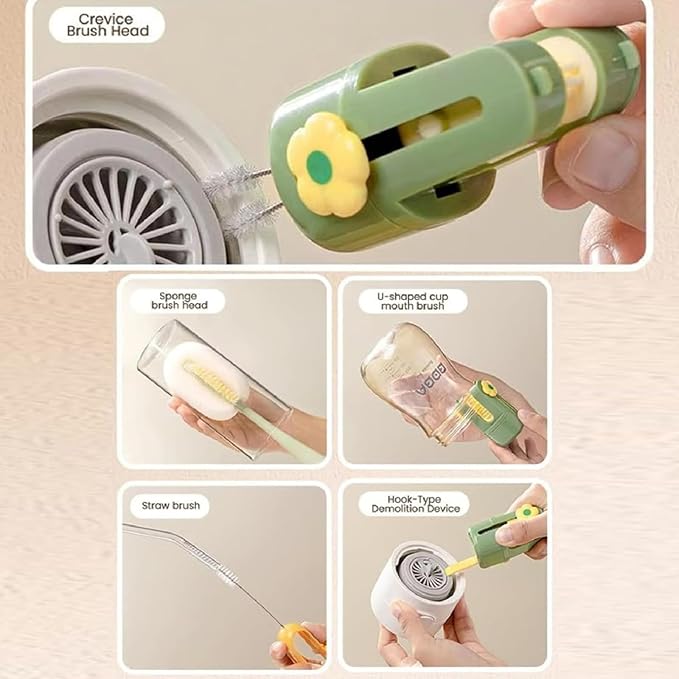 5 in 1 Bottle Cleaning Brush Set, 5‑in‑1 Multifunctional Bottle Cleaning Brush - Image 6