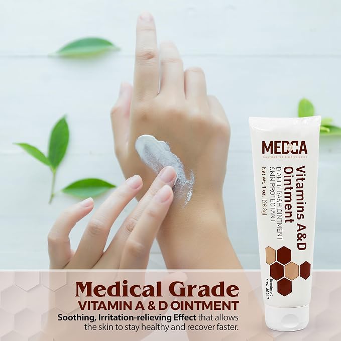 MEDca Vitamin A & D Diaper Rash Ointment- Protectant Cream - Image 3