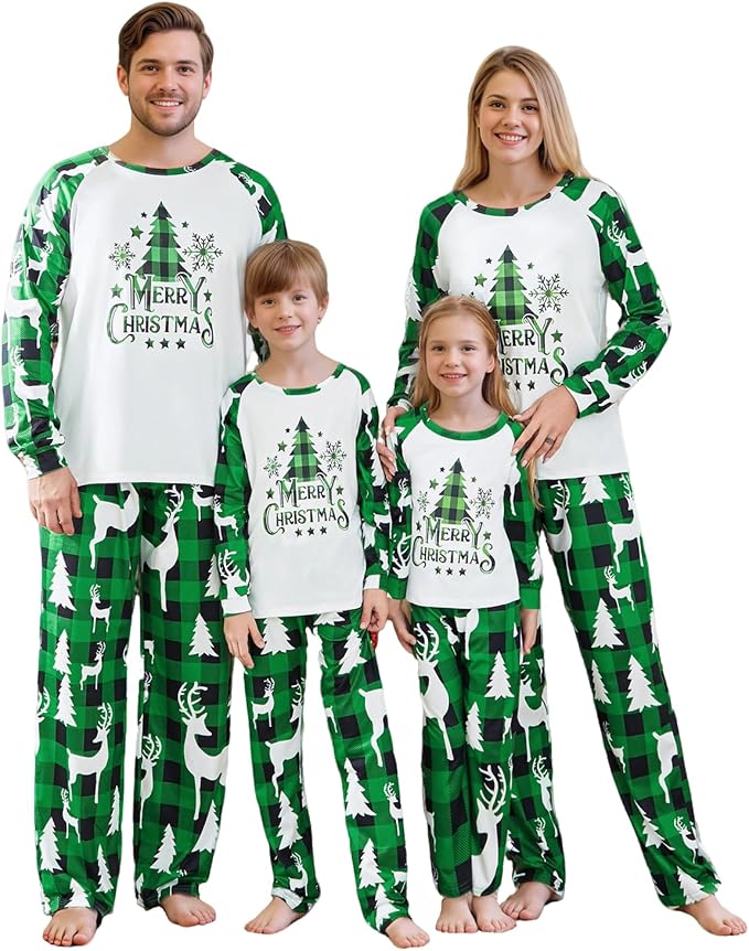 Awoscut Family Christmas Pajamas Matching Pajamas by Awoscut