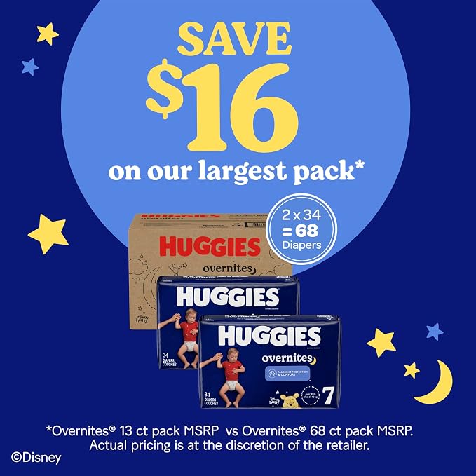 Huggies Size 7 Overnites Baby Diapers: Overnight Diapers, Size 7, 60 Ct - Image 4