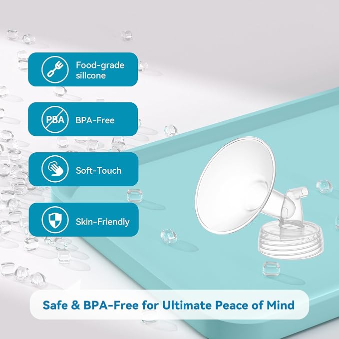 4PCS 20mm Breast Pump Flanges, Compatible - Image 8