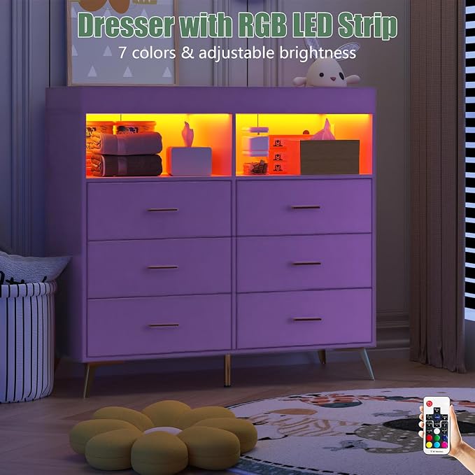 Changing Table Dresser with Drawers, Baby Dresser with Changing Table Top - Image 6