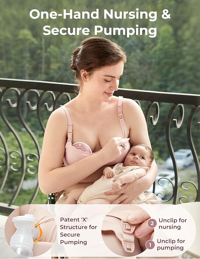 Momcozy 4-in-1 Pumping Bra Hands Free - Image 3