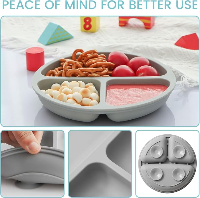 Silikong Suction Plate for Toddlers | BPA Free, 100% Food-Grade Silicone | - Image 7