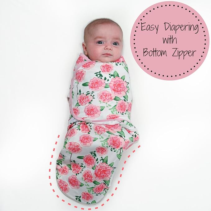 LollyBanks Swaddles 100% Organic Cotton Baby Girl Essentials, 0-3 Months - Image 4
