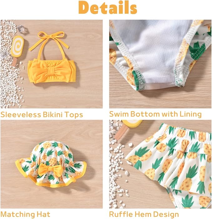 Aalizzwell Baby Girl 2-Piece Bikini Swimsuit - Image 2