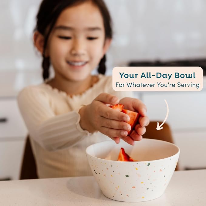 Nook Theory 4 Pack Bamboo Bowls - 22 Oz Reusable Toddler and Kids Bowl - Image 5