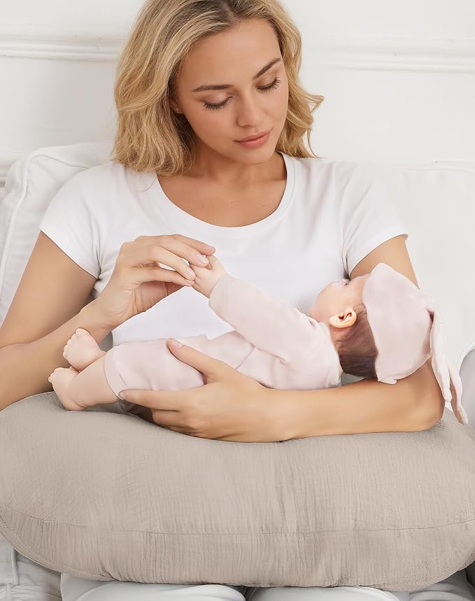 Nursing Pillow Covers, Muslin Nursing Cover - Image 6