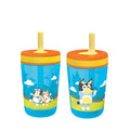 Zak Designs 15oz Bluey Kelso Tumbler Set, Leak-Proof Screw-On Lid by ZakDesigns