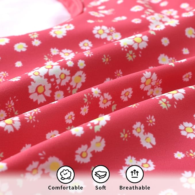 YOUNGER TREE Infant Baby Girls Swimsuit Long Sleeve Swimsuits One Piece - Image 6