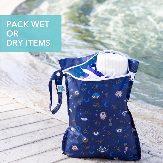Bumkins - Waterproof Wet Bag, Wet/Dry Clutch & Clear Travel Bags - - Image 3