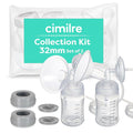 Cimilre 32MM Breast Milk Collection Kit, Double Pumping Breast Milk Collector by CimilreBreastPumpsUSA