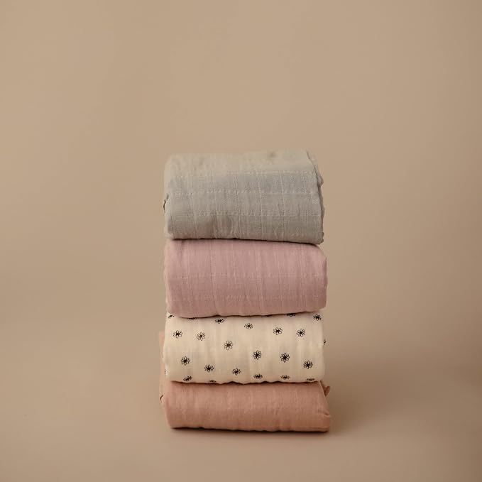 mushie Muslin Baby Swaddle Blanket | 100% Organic Cotton - Image 3