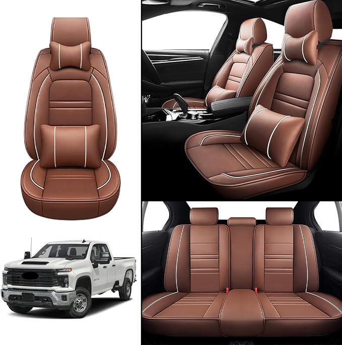 Car Seat Covers for Chevy Silverado 2500 2007-2025 | 5-Seats Seat Covers - Image 2