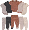 Baby Bodysuit and Pant Set 10-pcs Cotton Soft Newborn Boy Girl Clothes Outfits by Ruliby