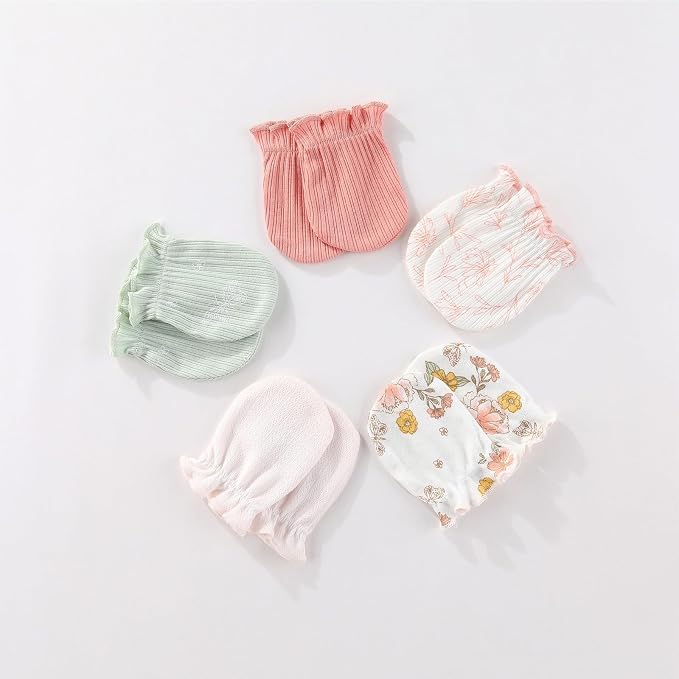 15 Pack Infant Hats Gloves Socks Unisex Baby Boy Girl Accessories Set Cotton - Image 6