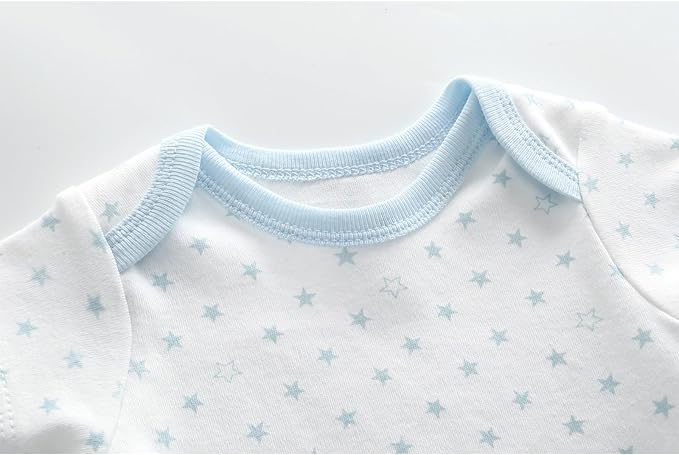 Fashion Unisex baby Boy Girl Bodysuits 5-Pack Casual Cotton Soft Infants Outfit - Image 2