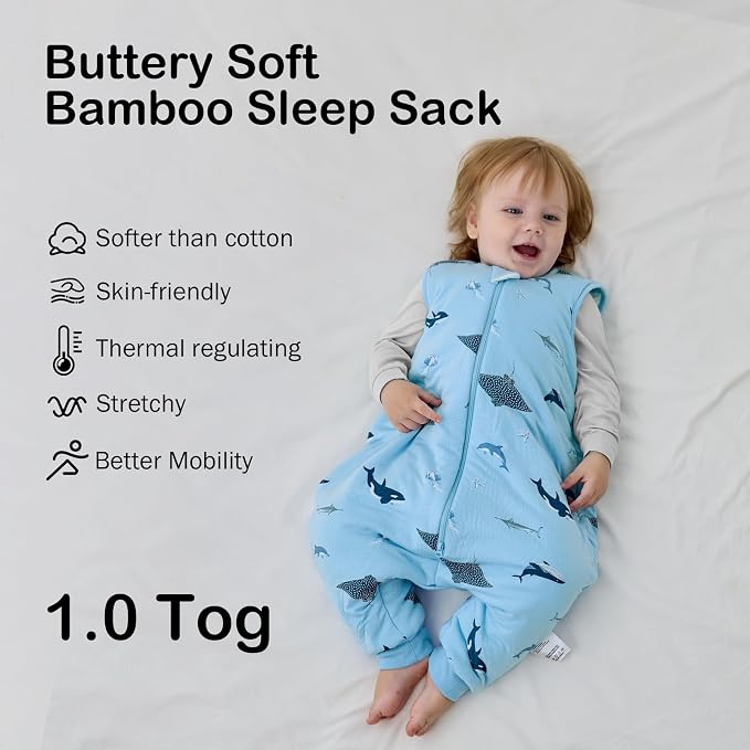 BubblePanda Rayon Made from Bamboo Toddler Sleep Sack - Image 2