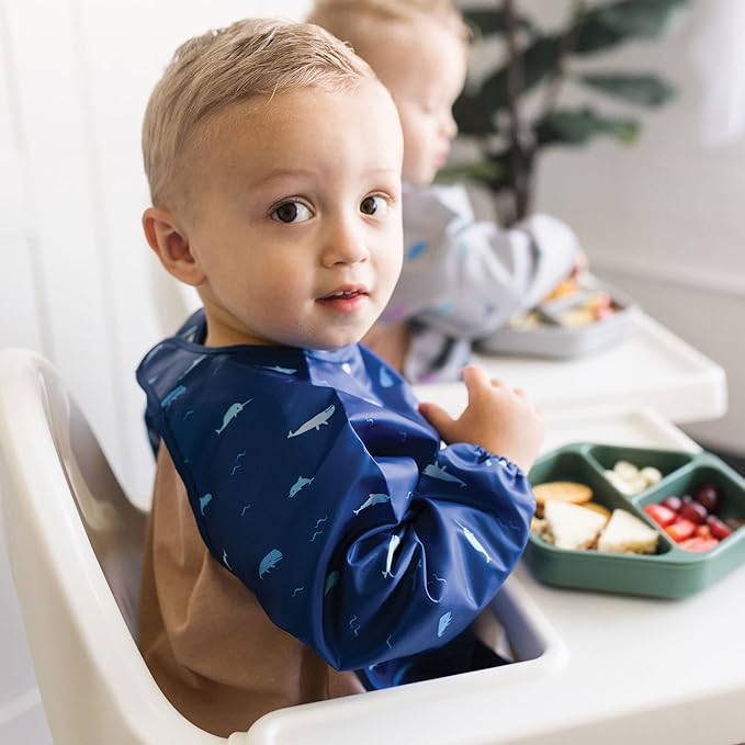 Tiny Twinkle Long Sleeve Bib for Babies & Toddlers – Waterproof Smock Bib for - Image 2