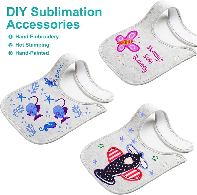 Baby Bibs Soft and Absorbent Organic Cotton Bandana Drool Bibs Set - Image 4