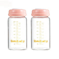 Breast Milk Storage Bottles 240ml 8oz BPA-Free Leak-Proof Baby Bottle by Qmibaby