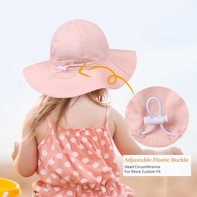 Baby Girl Sun Hat Summer Foldable Beach Hats - Image 4